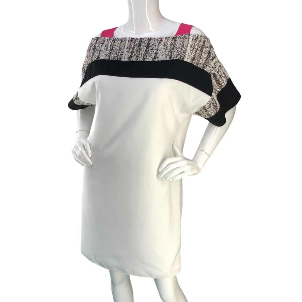 Sachin + Babi Womens Size 4 Dress Square Neckline Mini Color Block USA Made